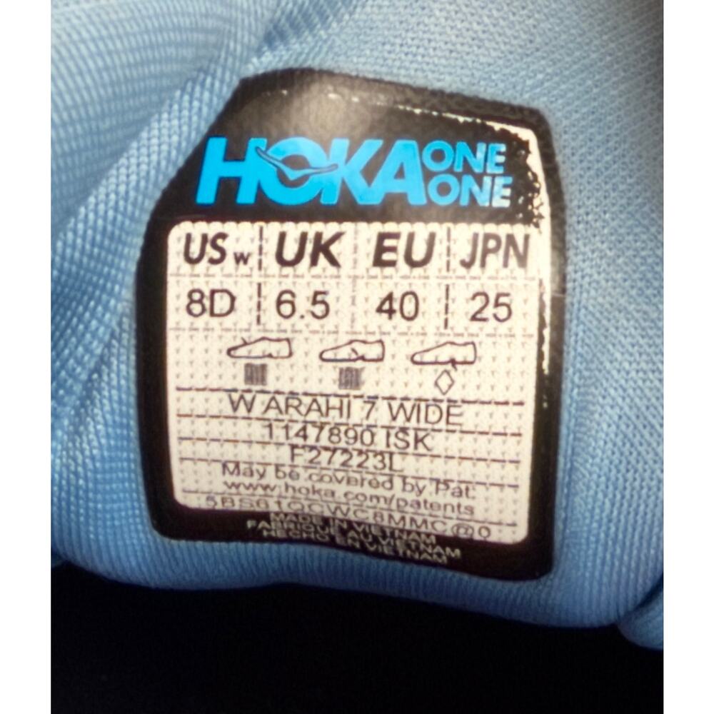 Hoka Arahi 7 Shoes Illusion Dusk Blue Women’s 8 Wide Athletic Running Sneakers - Picture 12 of 12